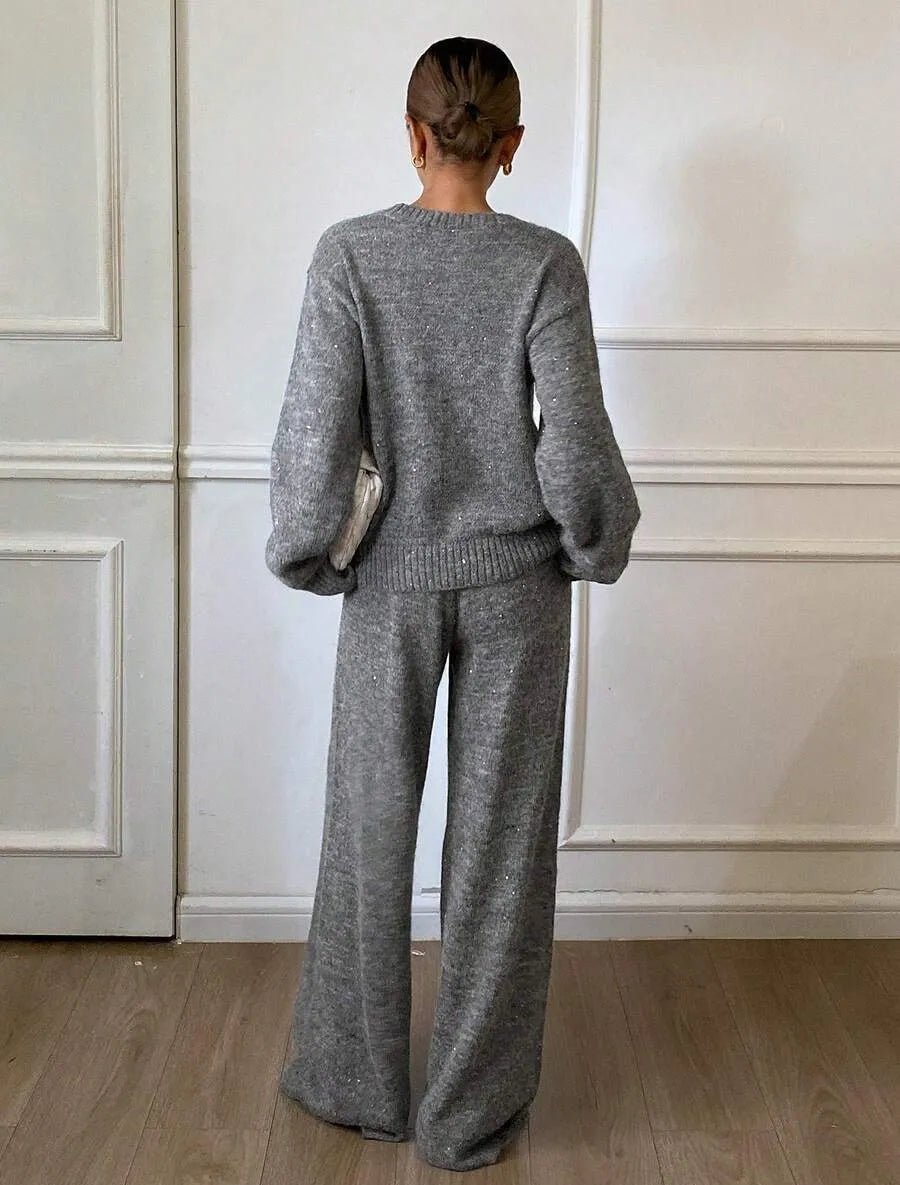 Cassy™| Conjunto de suéter y pantalón otoño/invierno