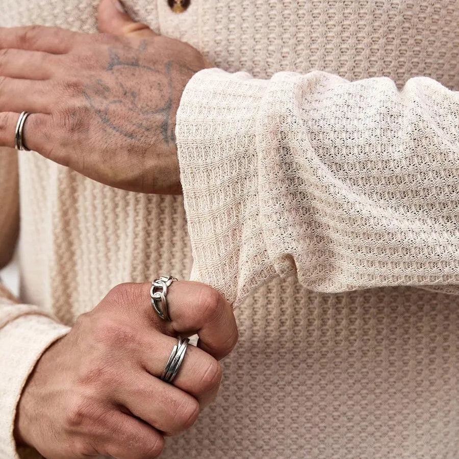 Henley™ | Camiseta textura Waffle