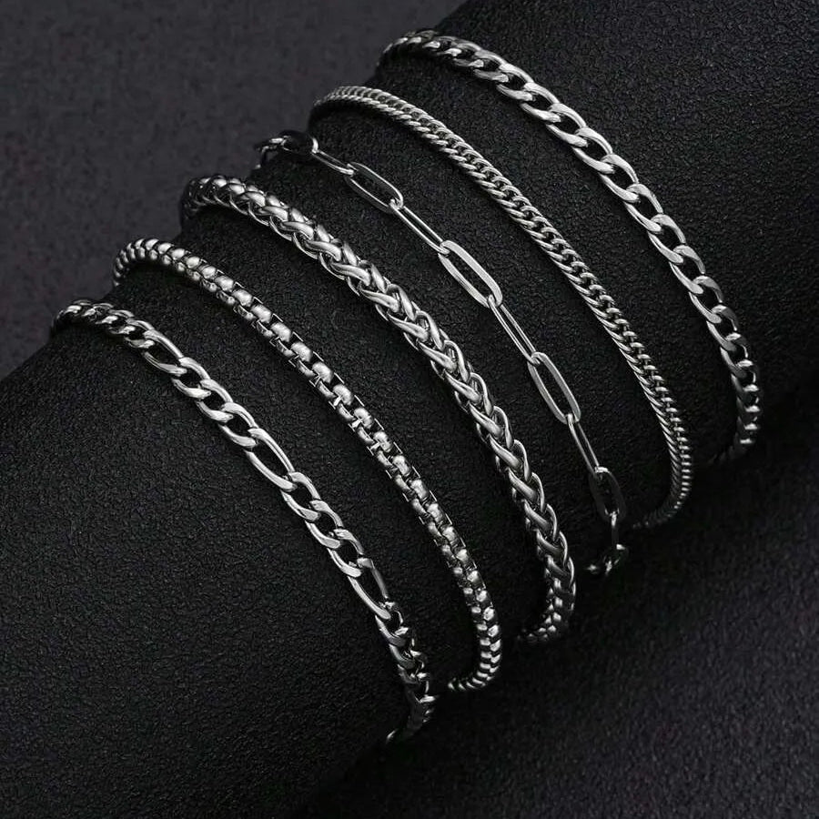 Set de 6 piezas de acero inoxidable