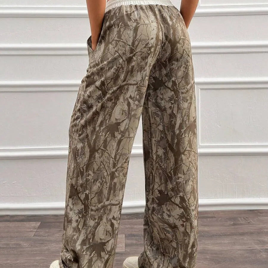 Nyx™| Pantalón de chándal ancho con estampado