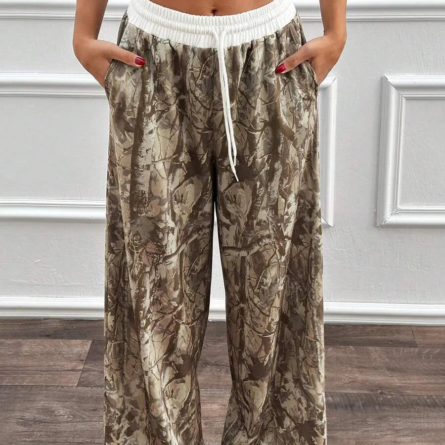 Nyx™| Pantalón de chándal ancho con estampado