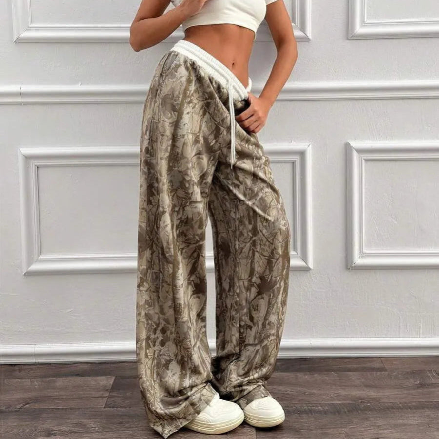 Nyx™| Pantalón de chándal ancho con estampado