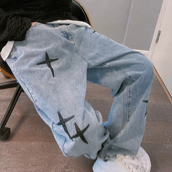 Acel™| Vaqueros anchos con estampado